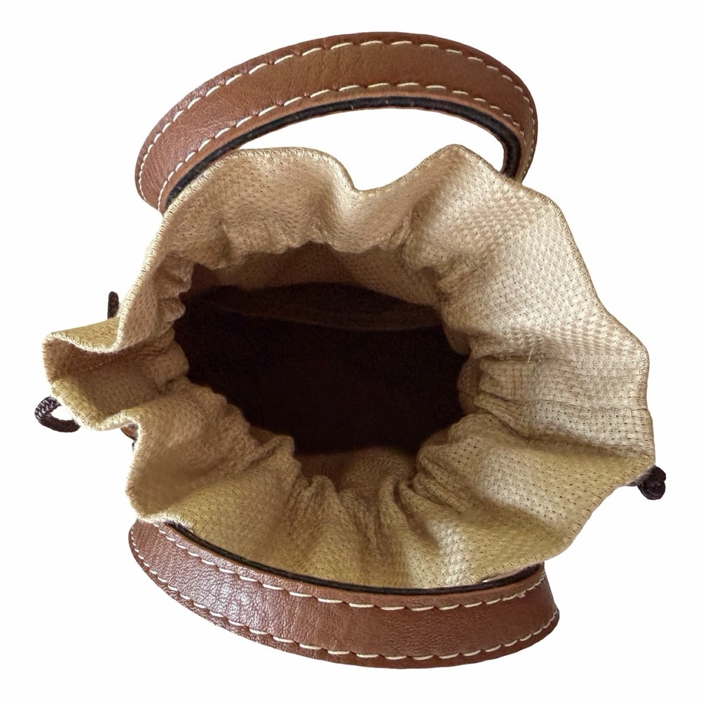 Sea and Grass Mini Straw Hyacinth Woven Tote Basket Small Mini Handbag Brown - Picture 10 of 16